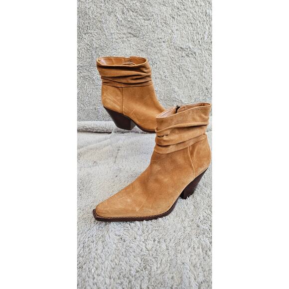 Vince Camuto Womens Nerlinji Slouched Leather Western Boots Size 9M - Picture 1 of 7